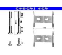 ATE 13.0460-0279.2 Discofreno VW PORSCHE