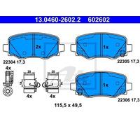 Set di pastiglie freno ATE 13.0460-2602.2, posteriore