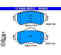 Set di pastiglie freno ATE 13.0460-2603.2, anteriore