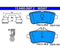 ATE 13.0460-2607.2 Kit pastiglie freno, Freno a disco per MERCEDES-BENZ