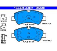 Set di pastiglie freno ATE 13.0460-2618.2, indietro
