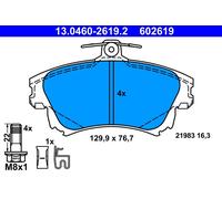 Set di pastiglie freno ATE 13.0460-2619.2, anteriore