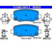 ATE 13.0460-2622.2 Kit pastiglie freno, Freno a disco per JEEP