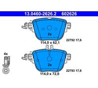 ATE 13.0460-2626.2 Kit pastiglie freno, Freno a disco per MERCEDES-BENZ