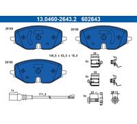 ATE 13.0460-2643.2 Kit pastiglie freno, Freno a disco per AUDI,CUPRA,FORD,SKODA,