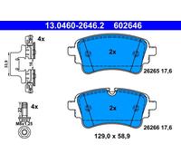 Set di pastiglie freno ATE 13.0460-2646.2, indietro