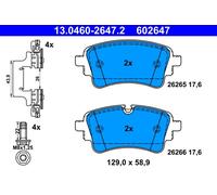 ATE 13.0460-2647.2 Kit pastiglie freno, Freno a disco per AUDI,VW
