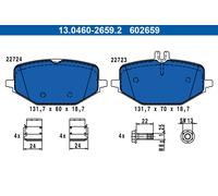 ATE 13.0460-2659.2 Kit pastiglie freno, Freno a disco per MERCEDES-BENZ