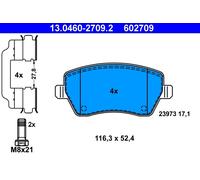ATE 13.0460-2709.2 Kit pastiglie freno, Freno a disco per DACIA,LADA,MERCEDES-BE