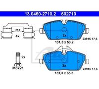 ATE 13.0460-2710.2 - Kit pastiglie freno asse anteriore 602710