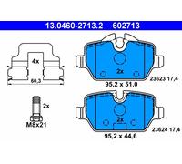 ATE 13.0460-2713.2 Kit pastiglie freno, Freno a disco per BMW,MINI