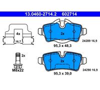 ATE Kit pastiglie freno, Freno a disco compatibile con MINI 13.0460-2714.2