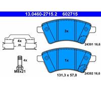 ATE 13.0460-2715.2 Kit pastiglie freno, Freno a disco per FIAT,SUZUKI