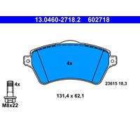 ATE 13.0460-2718.2 Kit pastiglie freno, Freno a disco per LAND ROVER