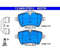 ATE 13.0460-2725.2 - Kit pastiglie freno asse anteriore 602725