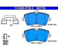 Set di pastiglie freno ATE 13.0460-2726.2, anteriore
