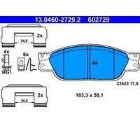 Pastiglie freno 13.0460-2729.2 ATE per JAGUAR S-TYPE II