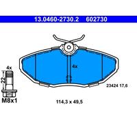 ATE 13.0460-2730.2 Kit pastiglie freno, Freno a disco per JAGUAR