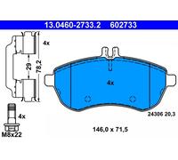 ATE 13.0460-2733.2 Kit pastiglie freno, Freno a disco per MERCEDES-BENZ