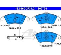 ATE 13.0460-2734.2 - Kit pastiglie freno asse anteriore 602734