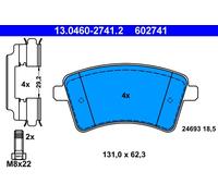 Pastiglie freno 13.0460-2741.2 ATE per RENAULT KANGOO BE BOP KANGOO Express