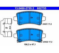 KIT PASTIGLIE FRENO POST ATE SAAB 9-5 1.6 Turbo 132KW 10>12 13046027552