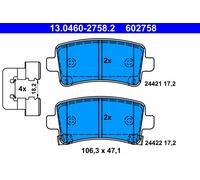 KIT PASTIGLIE FRENO POST ATE OPEL INSIGNIA A 1.4 103KW 11>17 13046027582
