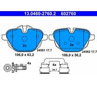 KIT PASTIGLIE FRENO POST ATE BMW 5 518 d 100KW 13>14 13046027602