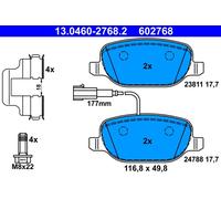 ATE 13.0460-2768.2 Kit pastiglie freno, Freno a disco per ALFA ROMEO