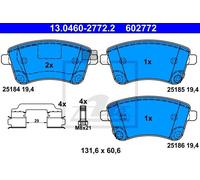 ATE 13.0460-2772.2 - Kit pastiglie freno asse anteriore 602772