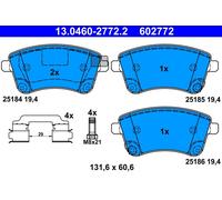 KIT PASTIGLIE FRENO ANT ATE KIA VENGA 1.6 C 92KW 10> 13046027722