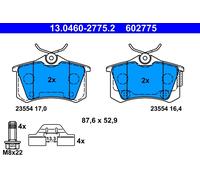 ATE 13.0460-2775.2 Kit pastiglie freno, Freno a disco per CITROËN,DS