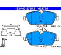 Kit Pastiglie Freno Freno A Disco Ate 13-0460-2795-2 per Bmw Mini