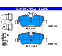 ATE 13.0460-2797.2 - Kit pastiglie freno asse posteriore 602797