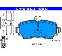 Ate Kit Pastiglie Freno 13.0460-2833.2