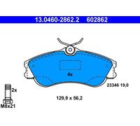 ATE 13.0460-2862.2 Kit pastiglie freno, Freno a disco per CITROËN,PEUGEOT