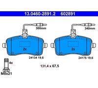 KIT PASTIGLIE FRENO ANT ATE PEUGEOT 407 SW 2 100KW 04>05 13046028912