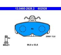 ATE 13.0460-2928.2 Kit pastiglie freno, Freno a disco per FORD
