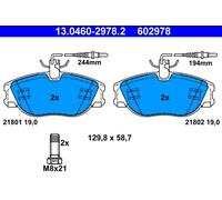 ATE 13.0460-2978.2 Kit pastiglie freno, Freno a disco per CITROËN,FIAT,LANCIA,PE