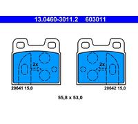 ATE 13.0460-3011.2 Kit pastiglie freno, Freno a disco per ALFA ROMEO