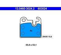 ATE 13.0460-3024.2 Kit pastiglie freno a disco BMW