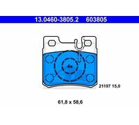 ATE 13.0460-3805.2 - Kit pastiglie freno asse posteriore 603805