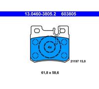 ATE 13.0460-3805.2 Kit pastiglie freno, Freno a disco per MERCEDES-BENZ