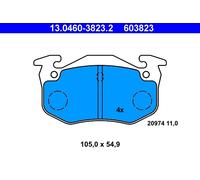 ATE 13.0460-3823.2 Kit pastiglie freno, Freno a disco per CITROËN,PEUGEOT