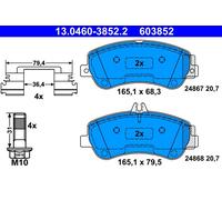 ATE 13.0460-3852.2 Kit pastiglie freno, Freno a disco per MERCEDES-BENZ
