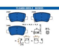 ATE Pastiglie Freni TOYOTA 13.0460-3853.2 0446605040,0446605041