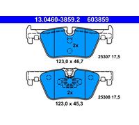Kit Pastiglie Freno Freno A Disco Ate 13-0460-3859-2 per Bmw Assale Posteriore