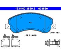 Set di pastiglie freno ATE 13.0460-3860.2, anteriore