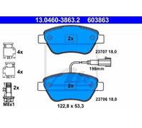 Set di pastiglie freno ATE 13.0460-3863.2, fronte