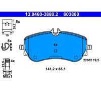ATE 13.0460-3880.2 Kit pastiglie freno, Freno a disco per VW